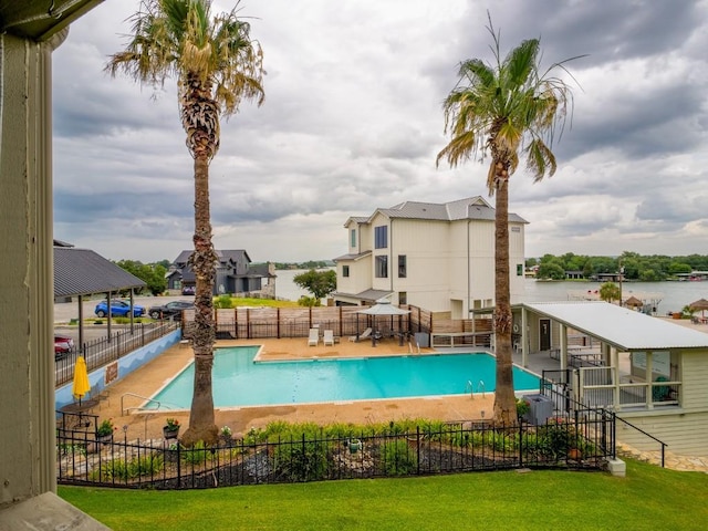 604 Highcrest Dr Unit 722, Granite Shoals, TX 78654 - community pool featuring a patio