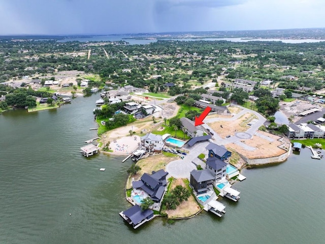 604 Highcrest Dr Unit 722, Granite Shoals, TX 78654 - aerial view of property's location featuring a nearby body of water