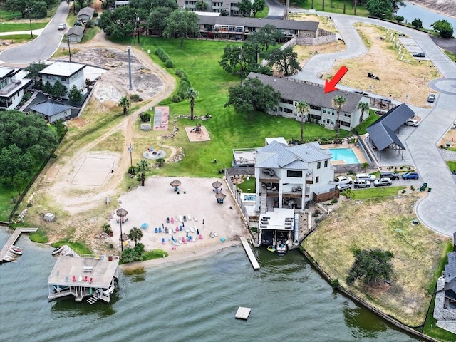 604 Highcrest Dr Unit 722, Granite Shoals, TX 78654 - aerial view of property's location with a large body of water