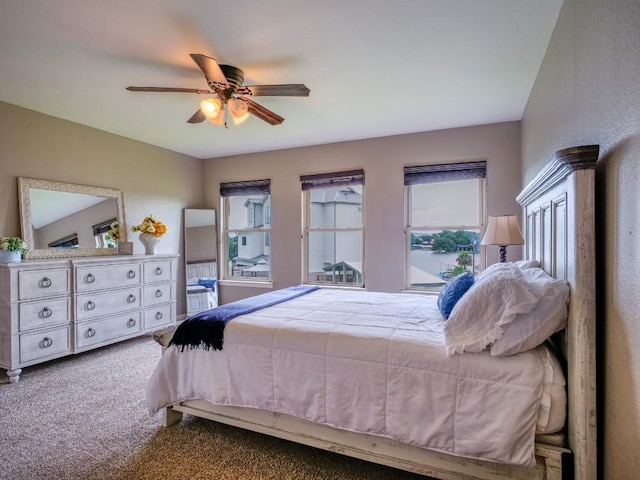 604 Highcrest Dr Unit 722, Granite Shoals, TX 78654 - carpeted bedroom with ceiling fan