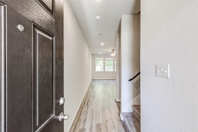 17200C Crane Fly Dr Unit C, Pflugerville, TX 78660 - hall with light wood-style floors and baseboards