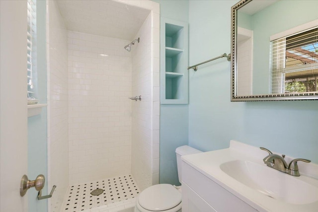 8012 Stillwood Ln, Austin, TX 78757 - full bath featuring a tile shower and vanity