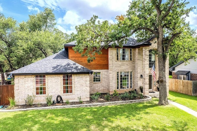 607 County Cork Ln, Leander, TX 78641 - view of front of house with roof with shingles and brick siding
