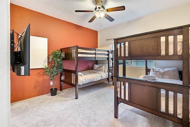 220 Meadow Oaks Dr, Dripping Springs, TX 78620 - bedroom with carpet flooring and ceiling fan