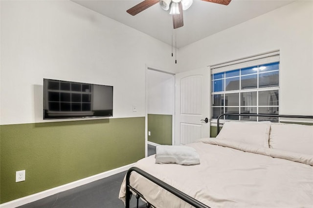220 Meadow Oaks Dr, Dripping Springs, TX 78620 - bedroom with baseboards and a ceiling fan
