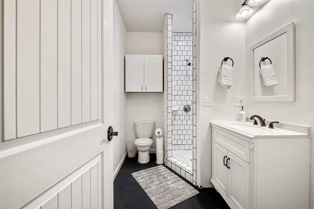 220 Meadow Oaks Dr, Dripping Springs, TX 78620 - bathroom featuring vanity and a shower stall