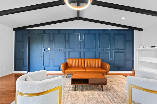 2601 Ashdale Dr, Austin, TX 78757 - living room featuring wood finished floors and a decorative wall