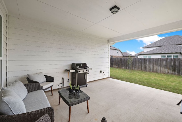 16713 Elsinore Ln, Pflugerville, TX 78660 - fenced backyard featuring a grill and a patio area