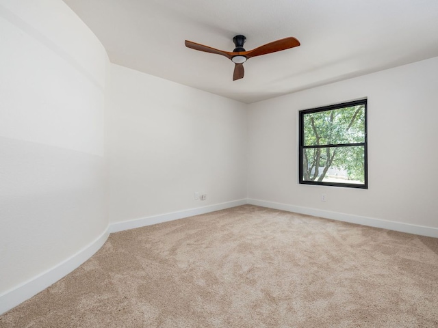 6000 Roxbury Ln, Austin, TX 78739 - carpeted empty room with baseboards and ceiling fan