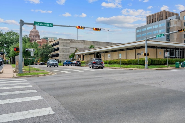 1212 Guadalupe St Unit 805, Austin, TX 78701 - view of asphalt street featuring traffic lights and sidewalks