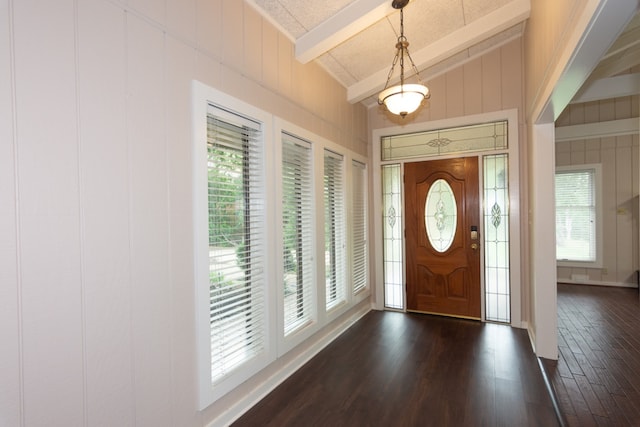1404 Pearl Cv, Round Rock, TX 78681 - foyer entrance with dark wood-type flooring