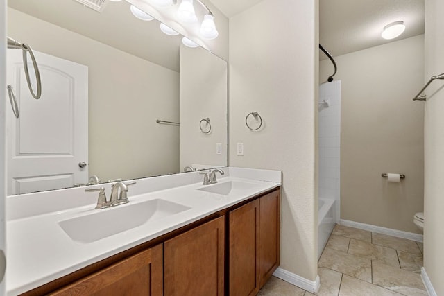 605 Joppa Rd, Leander, TX 78641 - full bathroom featuring double vanity and shower / tub combination