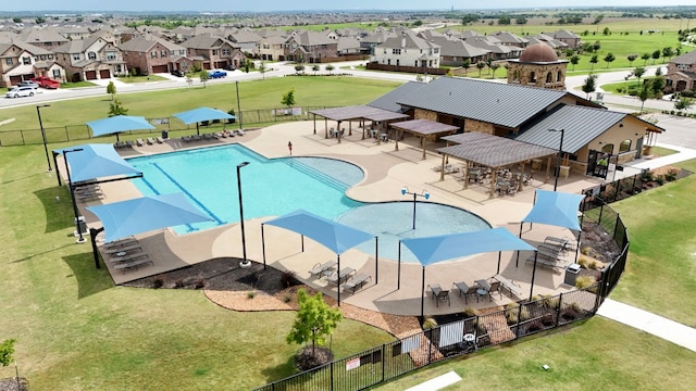 4669 Padula Dr, Round Rock, TX 78665 - community pool featuring a residential view and a patio