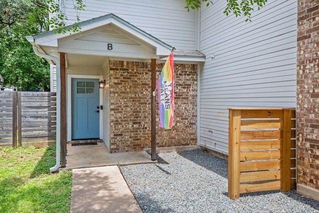 2604 Alcott Ln Unit A & B, Austin, TX 78748 - doorway to property with brick siding