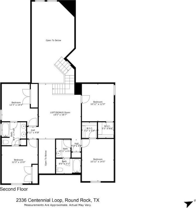 2336 Centennial Loop, Round Rock, TX 78665 - view of home floor plan