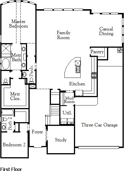 1717 Sauterne Dr, Leander, TX 78641 - view of floor plan / room layout