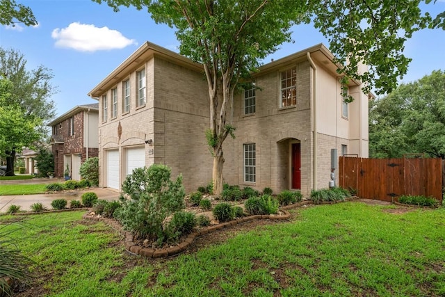 16504 Jadestone Dr, Leander, TX 78641 - view of front of house featuring driveway, a garage, and brick siding