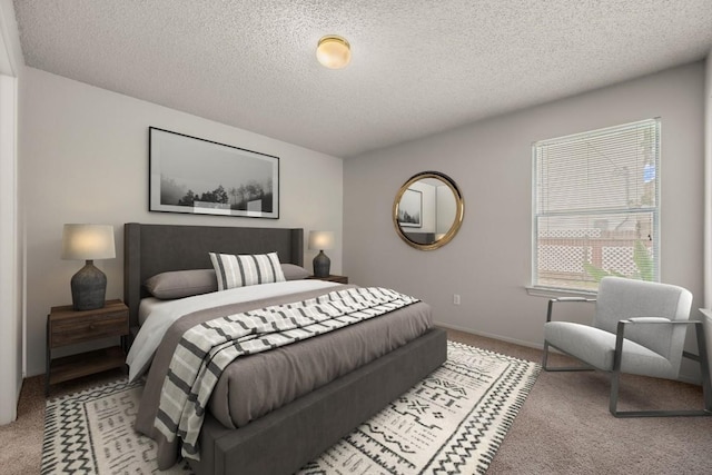 1625 Sylvia Ct, Round Rock, TX 78681 - bedroom with light carpet and a textured ceiling