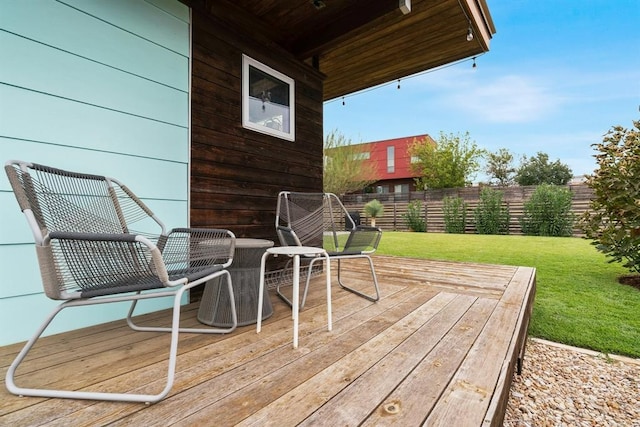 5725 Toscana Ave, Austin, TX 78724 - wooden terrace featuring a fenced backyard