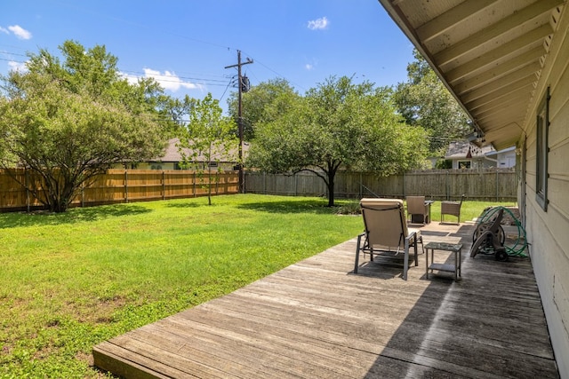 8101 Parkdale Dr, Austin, TX 78757 - wooden deck featuring a fenced backyard
