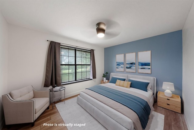 1107 Timmons Dr, Copperas Cove, TX 76522 - bedroom with wood finished floors and ceiling fan