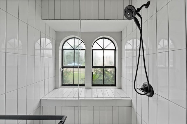 1107 Timmons Dr, Copperas Cove, TX 76522 - bathroom view of a tile shower and tile walls