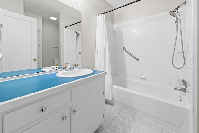 1301 Piedmont Ave, Austin, TX 78757 - full bathroom featuring shower / bath combo and vanity