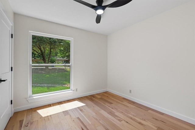 6209 Waycross Dr, Austin, TX 78745 - empty room with light wood-type flooring and ceiling fan
