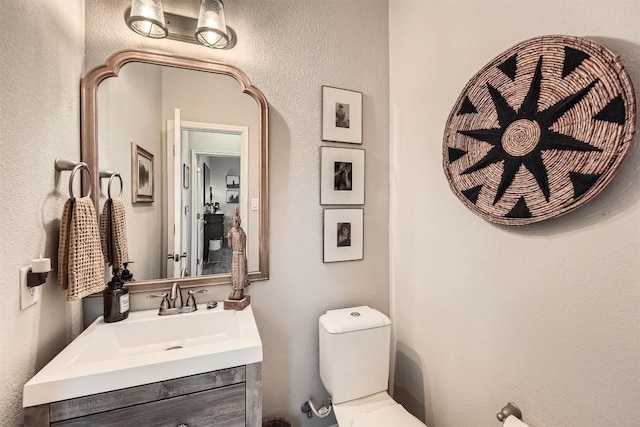 18920 Still Pond Rd, Pflugerville, TX 78660 - half bath with vanity and toilet