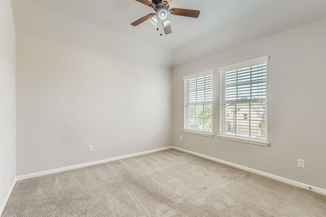 18920 Still Pond Rd, Pflugerville, TX 78660 - carpeted empty room with ceiling fan and lofted ceiling
