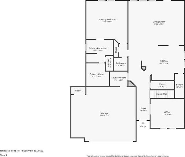 18920 Still Pond Rd, Pflugerville, TX 78660 - view of floor plan / room layout