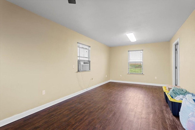 17205 County Line Rd, Elgin, TX 78621 - unfurnished room featuring wood finished floors and cooling unit
