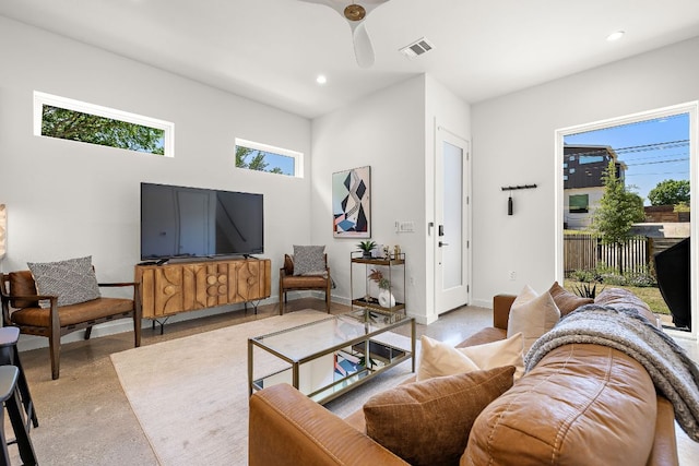 1713 E M Franklin Ave Unit 1, Austin, TX 78721 - living room with recessed lighting
