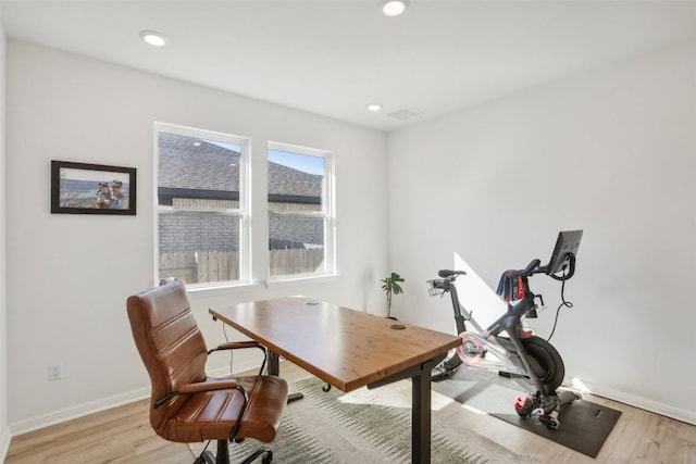 807 Arrowhead Ranch Blvd, Dripping Springs, TX 78620 - office space with light wood-type flooring and recessed lighting