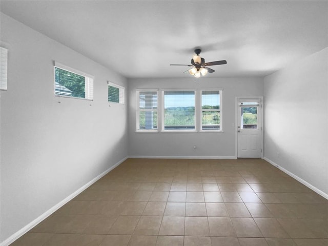 312 La Escalera Dr, Leander, TX 78641 - spare room featuring ceiling fan and tile patterned flooring