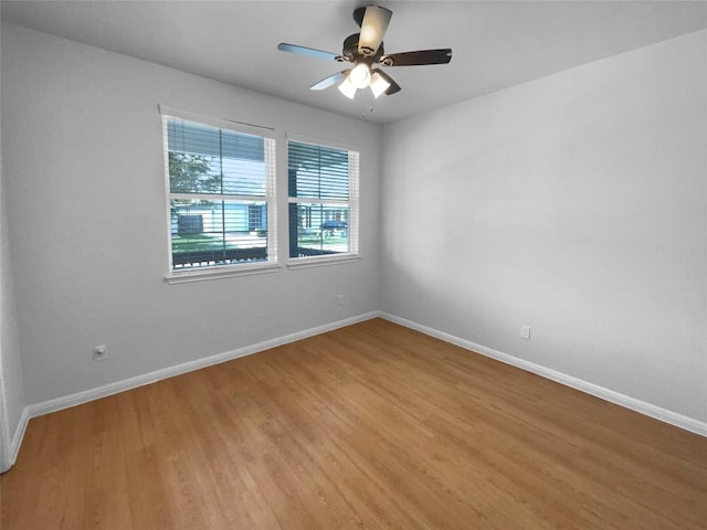 312 La Escalera Dr, Leander, TX 78641 - unfurnished room with light wood-type flooring and a ceiling fan