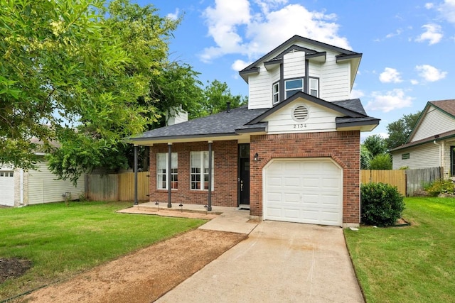 2134 Cervin Blvd, Austin, TX 78728 - traditional home featuring driveway, brick siding, and a shingled roof
