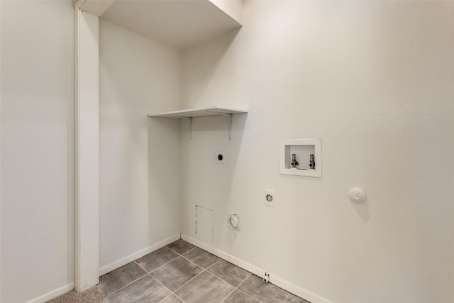 6910 Hart Ln Unit 807, Austin, TX 78731 - washroom with hookup for a gas dryer, washer hookup, hookup for an electric dryer, and tile patterned floors