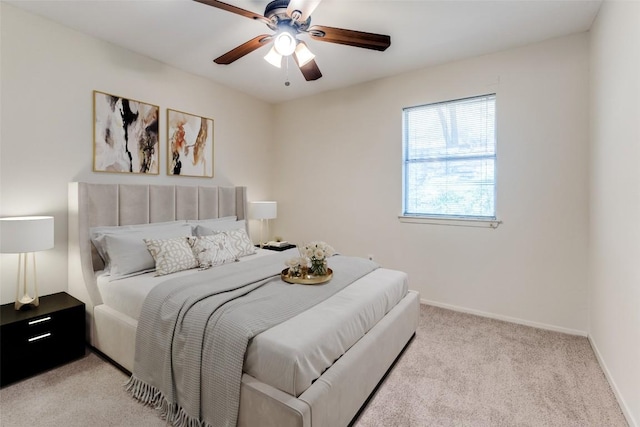 6910 Hart Ln Unit 807, Austin, TX 78731 - bedroom featuring light carpet and a ceiling fan