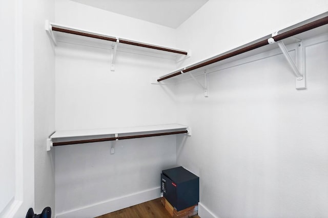 13305 Teton Ridge Cv, Austin, TX 78727 - walk in closet featuring dark wood finished floors