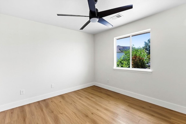 13305 Teton Ridge Cv, Austin, TX 78727 - empty room featuring light wood finished floors and ceiling fan