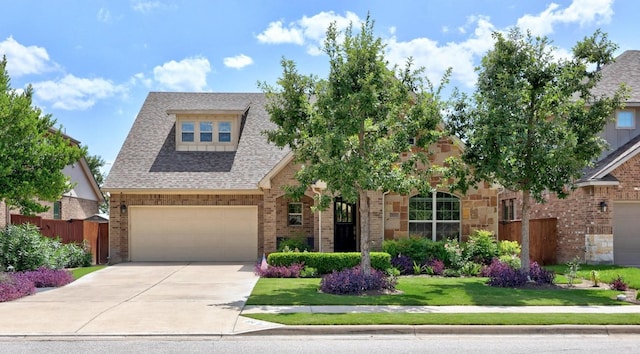 104 Atlanta Park Dr, Georgetown, TX 78628 - view of front of home with brick siding, concrete driveway, and roof with shingles