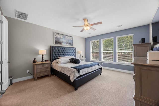 104 Atlanta Park Dr, Georgetown, TX 78628 - bedroom featuring light carpet and ceiling fan