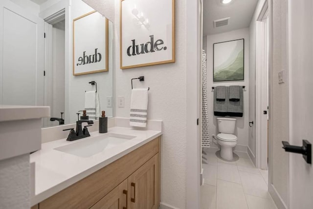 19125 Hopper Ln, Austin, TX 78738 - full bathroom with vanity and tile patterned flooring