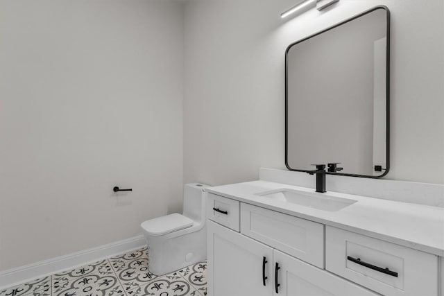 7705 Calcutta Run Dr, Jonestown, TX 78645 - bathroom with vanity and tile patterned flooring