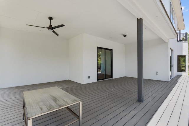 7705 Calcutta Run Dr, Jonestown, TX 78645 - wooden deck featuring ceiling fan
