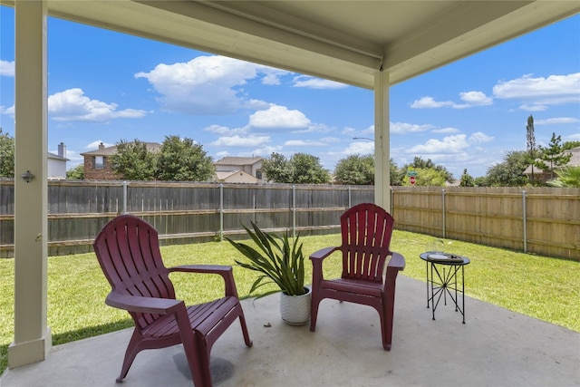 3308 Harvest Time Cv, Austin, TX 78754 - fenced backyard with a patio