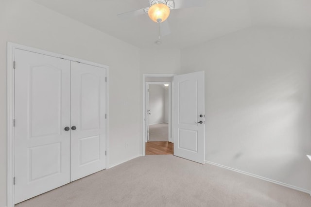 109 Inman Dr, Hutto, TX 78634 - unfurnished bedroom with carpet flooring, a closet, and ceiling fan