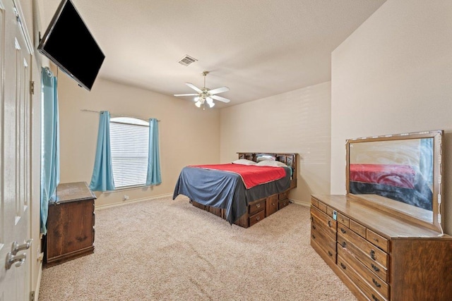 106 Mesquite Trl, Boerne, TX 78006 - bedroom with carpet flooring and a ceiling fan