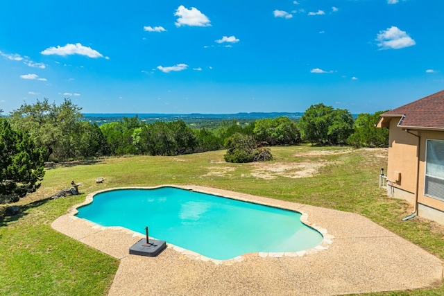 106 Mesquite Trl, Boerne, TX 78006 - outdoor pool with a lawn and a patio